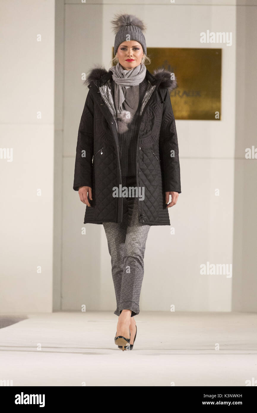 Liz Malraux fashion show winter collection Featuring: Franziska Knuppe ...
