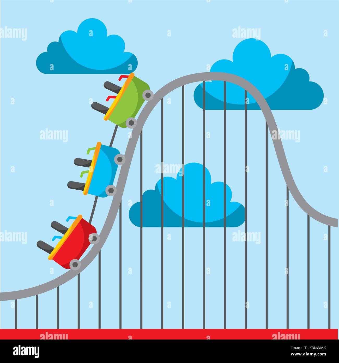 Loop coaster Stock Vector Images - Alamy