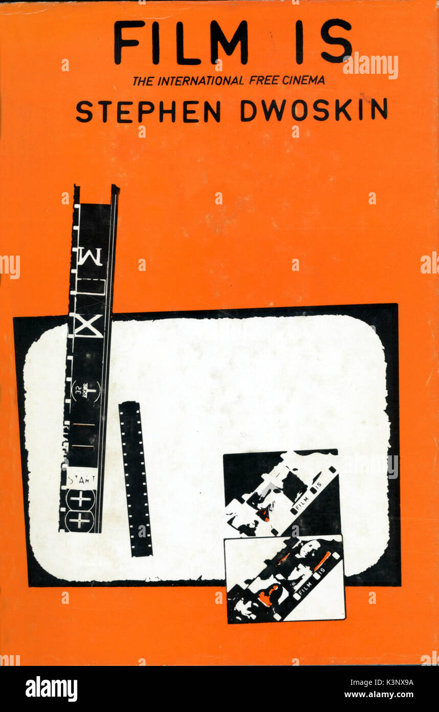 FILM IS [1974] The cover of independent film-maker Steve Dwoskin's book. The cover was designed by the author.     Date: 1974 Stock Photo