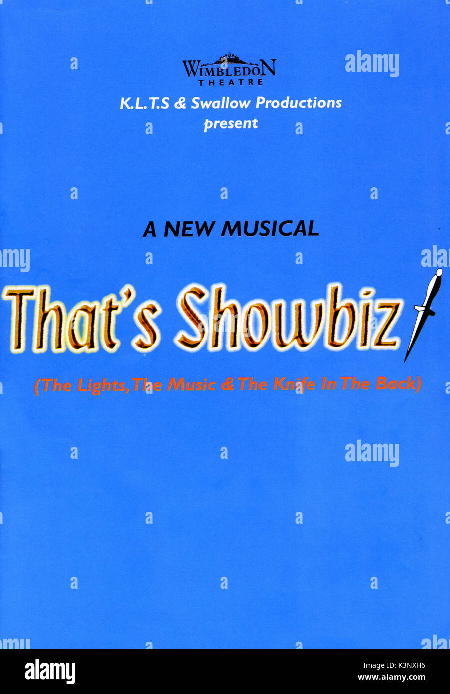 THAT'S SHOW BIZ [THEATRE PROGRAMME] Wimbledon Theatre November 3rd - 8th, 1997 Stock Photo