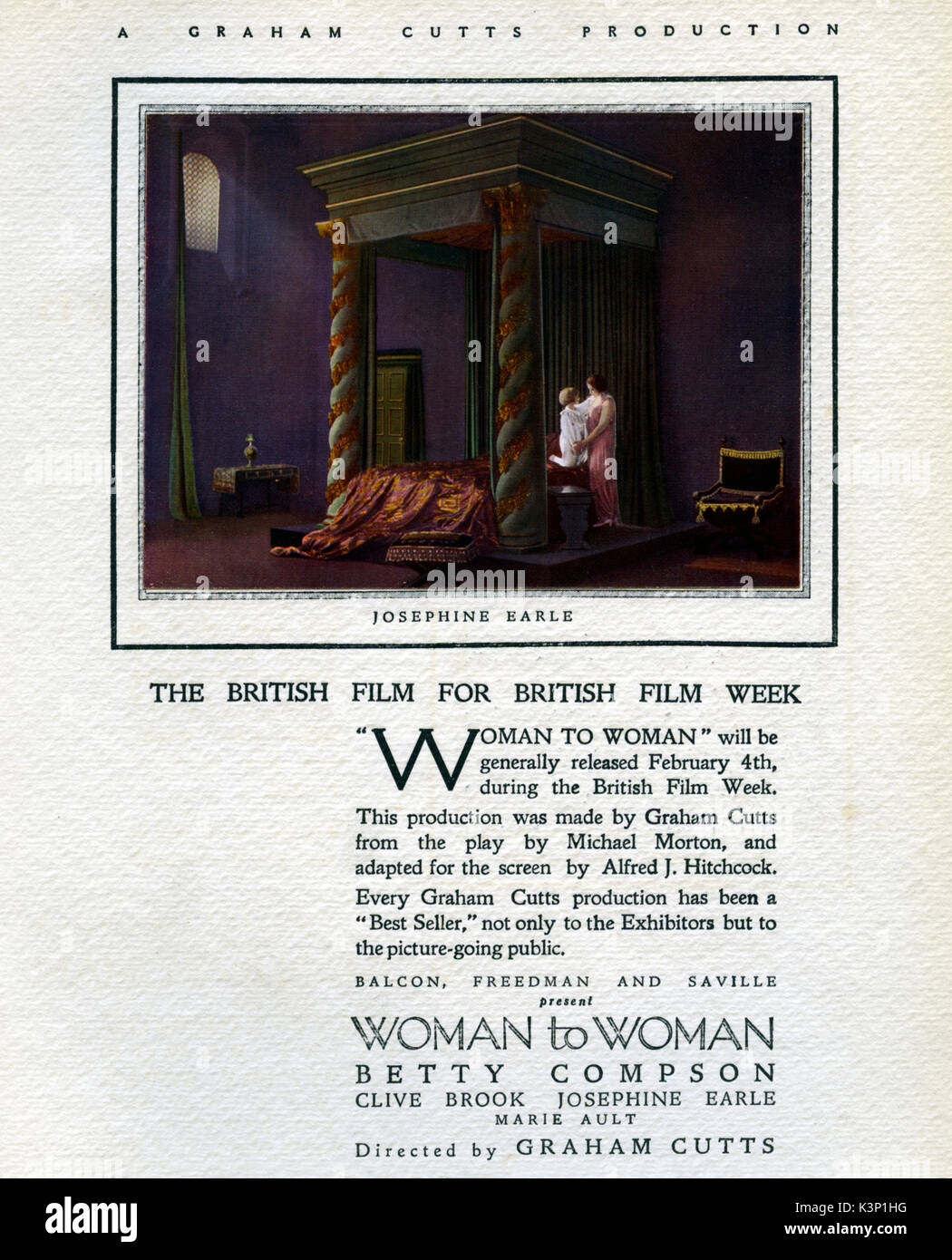 WOMAN TO WOMAN [BR 1923]  JOSEPHINE EARL     Date: 1923 Stock Photo