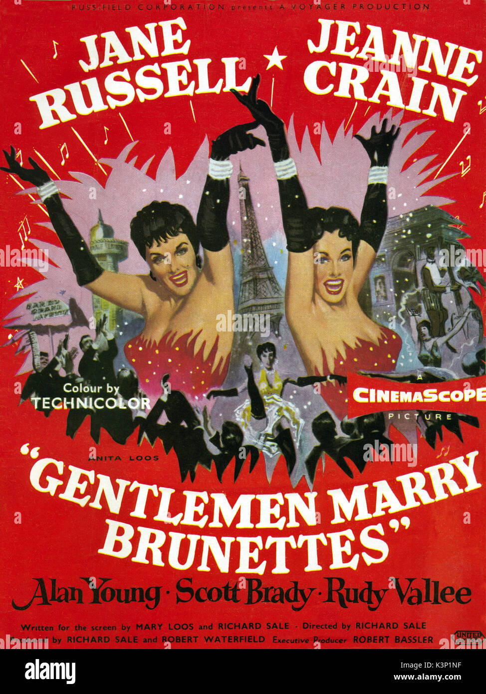 GENTLEMEN MARRY BRUNETTES [US 1955]  JANE POWELL, JEANNE CRAI     Date: 1955 Stock Photo