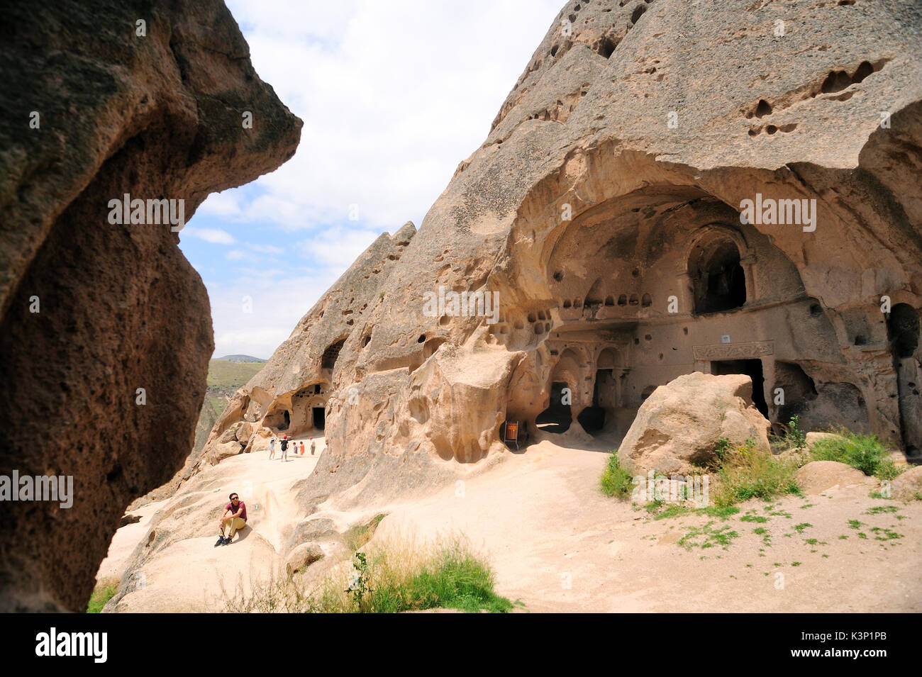 Cave dwellings in the Göreme Open Air Museum, UNESCO World Heritage Site, Cappadocia, Nevsehir Province, Turkey, Asia Stock Photo