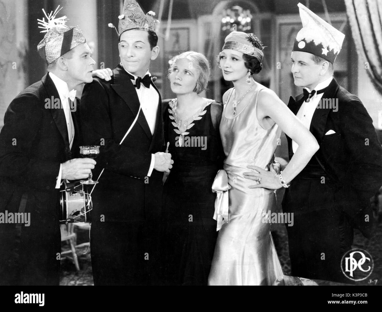 HOLIDAY [USA 1930] ROBERT AMES, EDWARD EVERETT HORTON, ANN HARDING, HEDDA HOPPER, CREIGHTON HALE     Date: 1930 Stock Photo