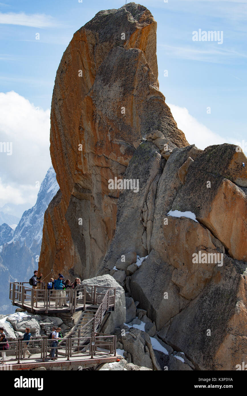 The aiguille du midi skywalk hi-res stock photography and images - Alamy