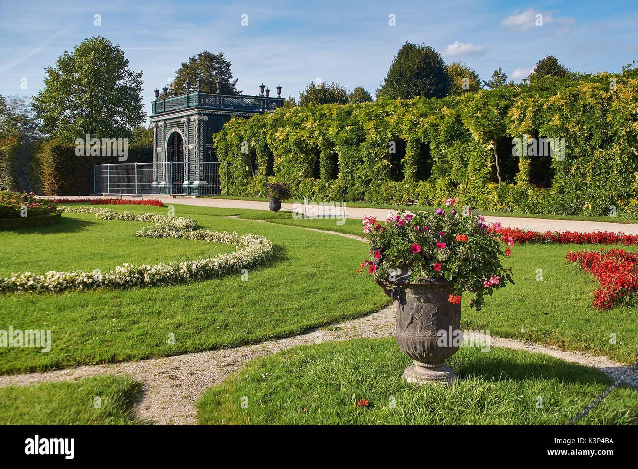 Vienna, Austria - September 24, 2014: Garden house near Schonbrunn palace in Vienna Stock Photo