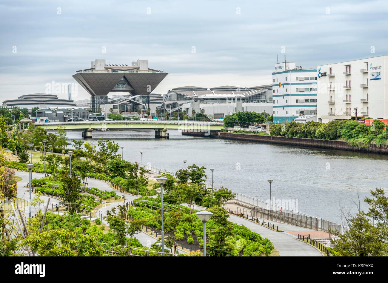 Tokyo Big Sight, known as Tokyo International Exhibition Center, Ariake, Japan Stock Photo