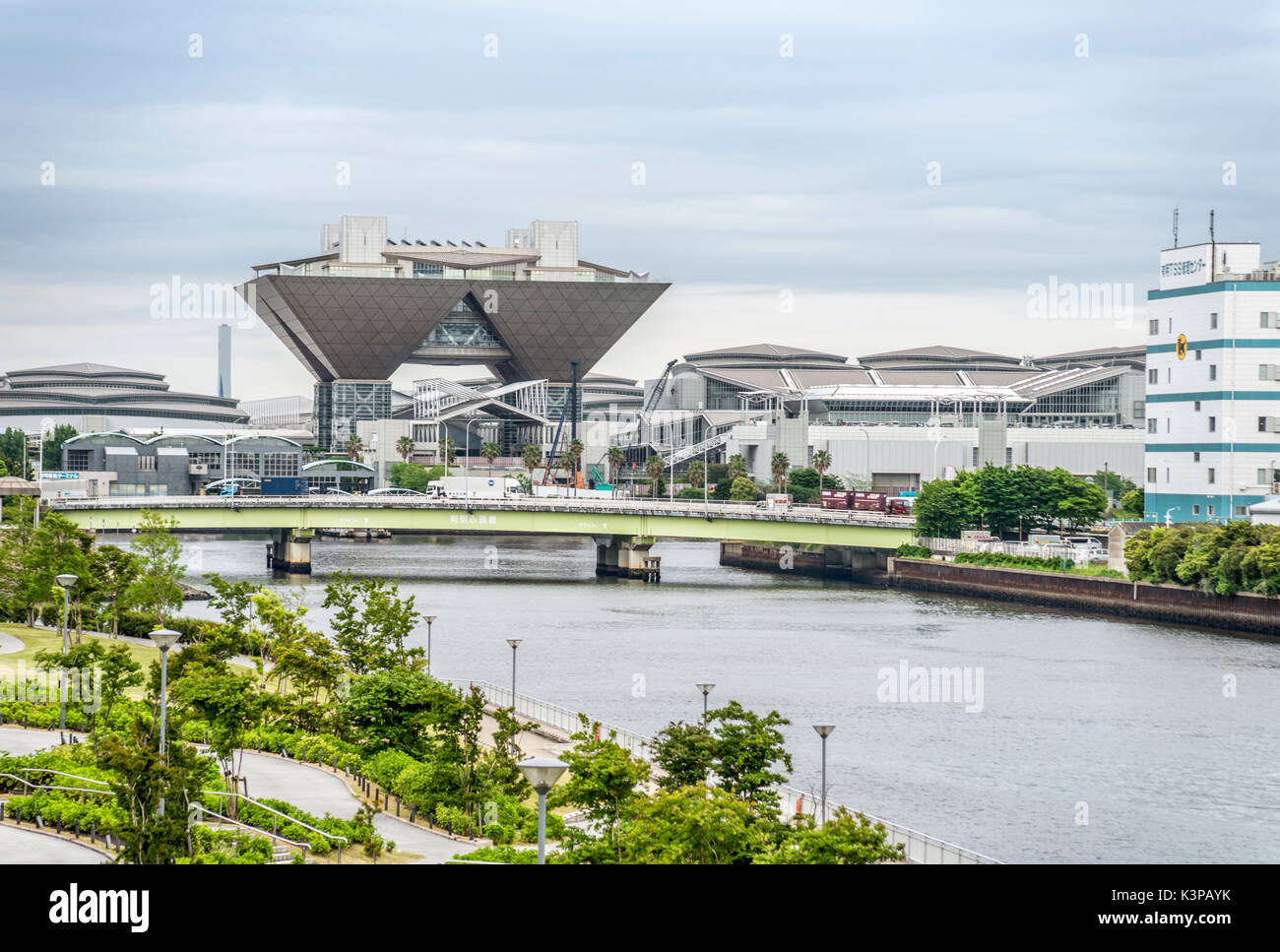 Tokyo Big Sight, known as Tokyo International Exhibition Center, Ariake, Japan Stock Photo