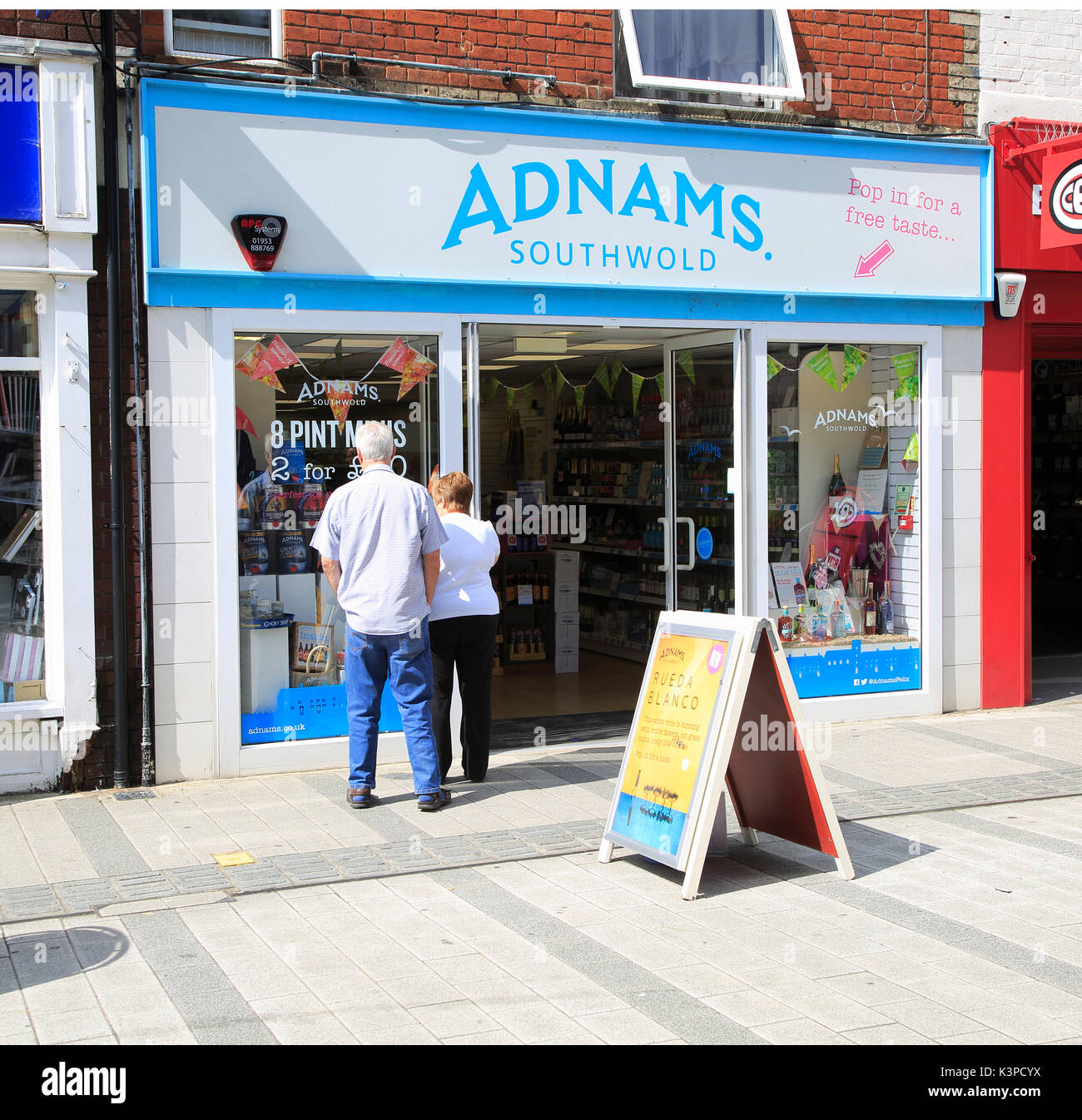 British pedestrianised hamilton road shopping hires stock photography