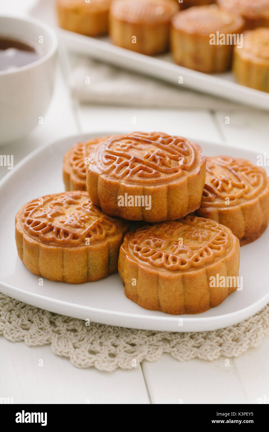Mooncake Kind Delicious Mooncake, a kind of traditional Chinese Snack for Mid-Autumn ...