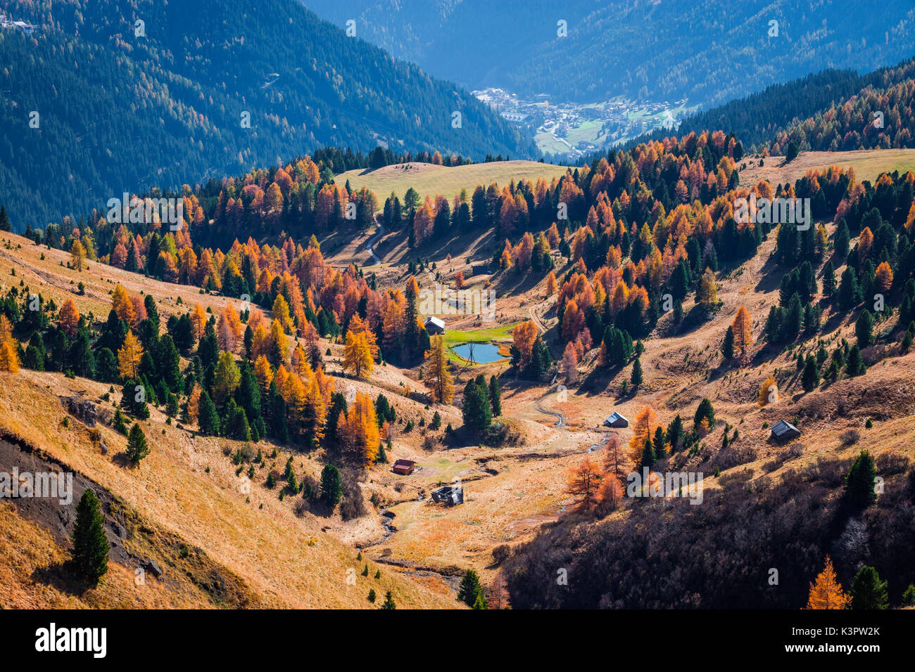 Sella Pass, Trentino Alto Adige, Italy. Stock Photo