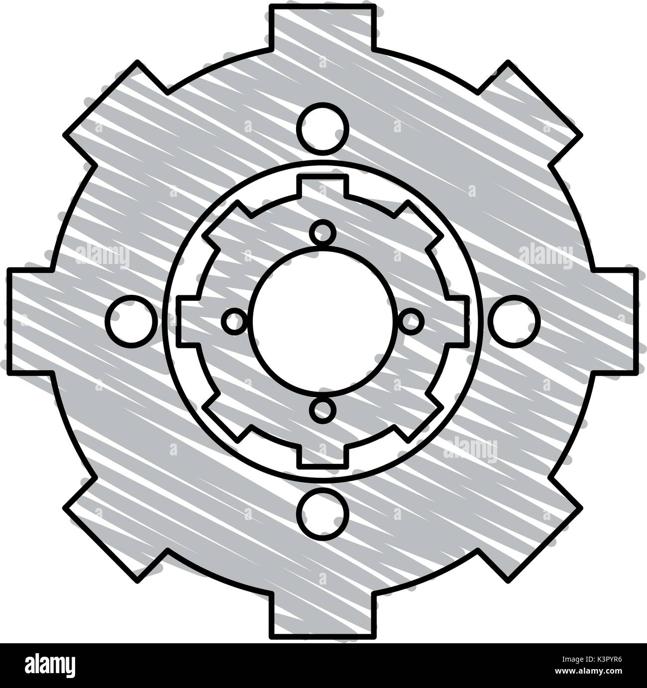 Isolated gear design Stock Vector Image & Art - Alamy
