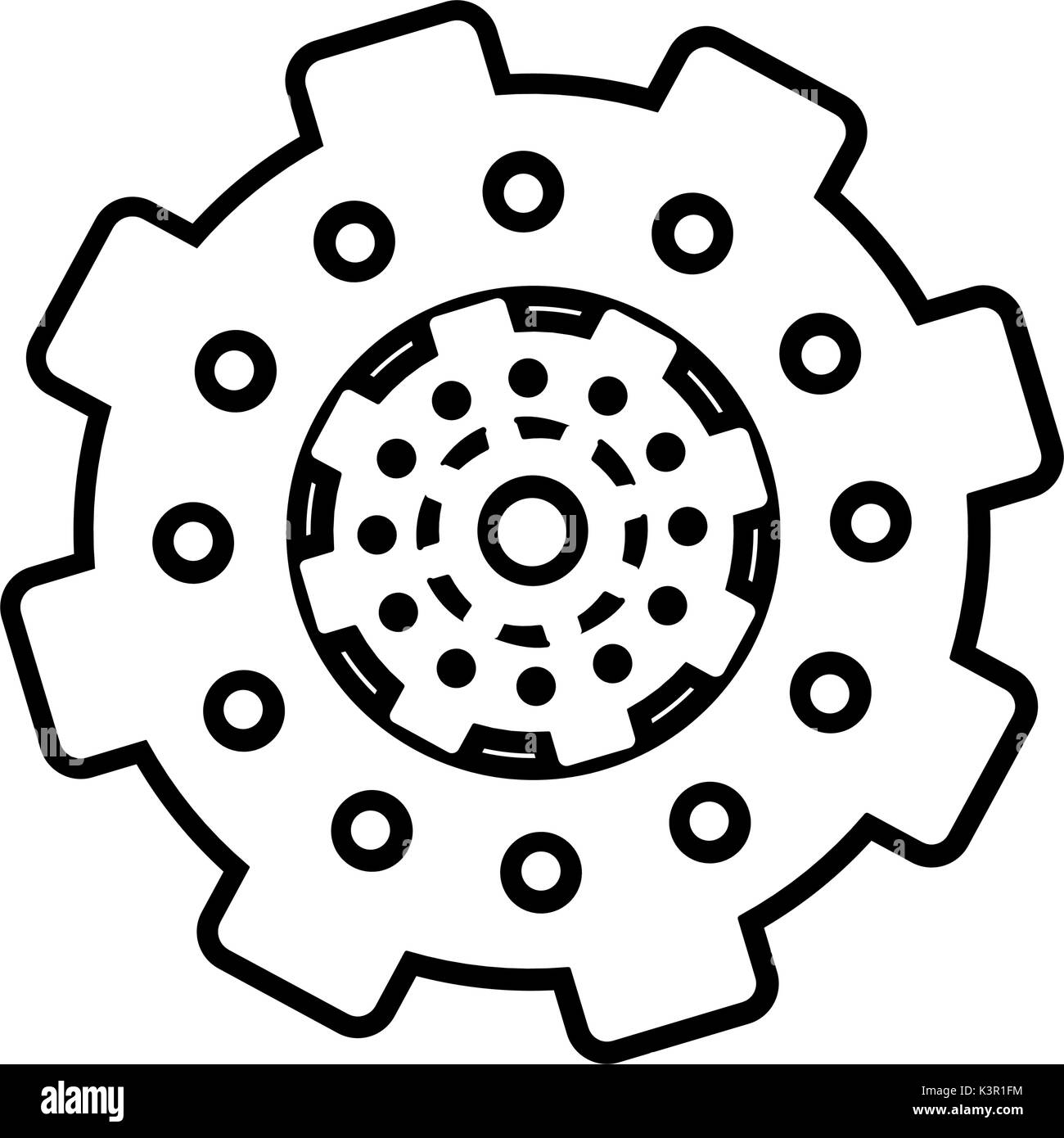 Isolated gear design Stock Vector Image & Art Alamy