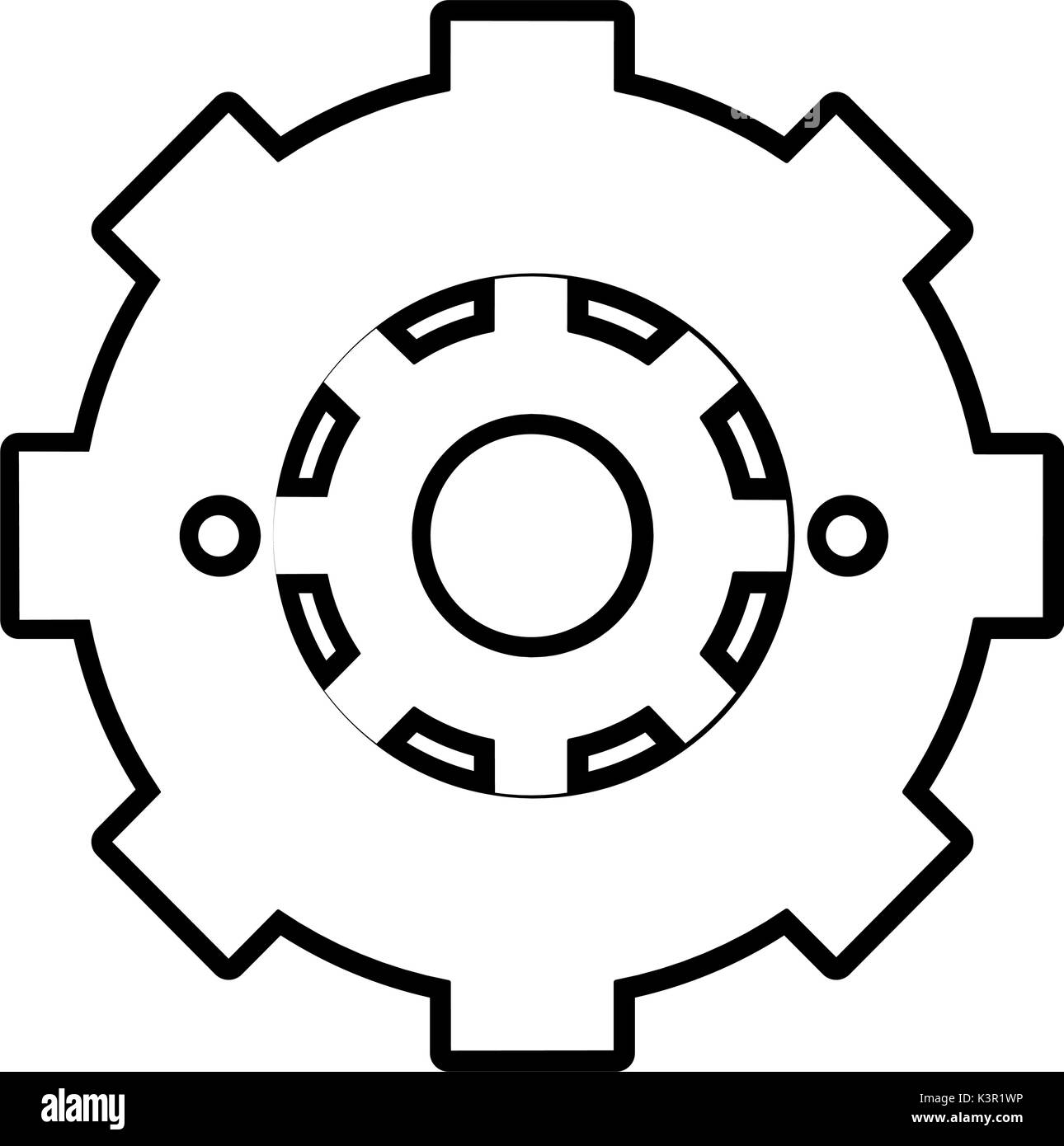 Isolated gear design Stock Vector Image & Art Alamy