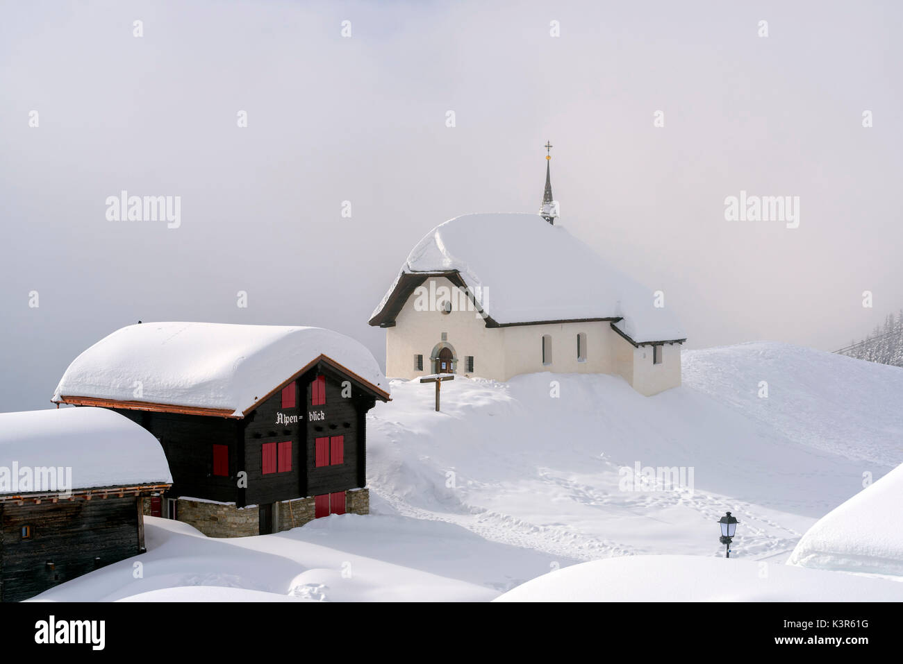 Bettmeralp, canton Valais, Switzerland Stock Photo