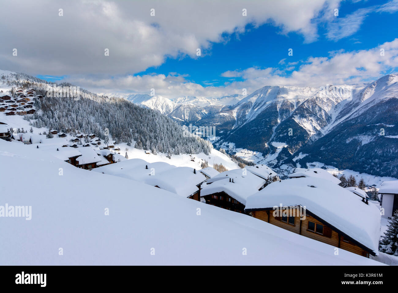 Bettmeralp, canton of Valais, Switzerland Stock Photo