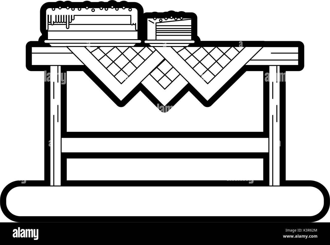 Isolated table design Stock Vector Image & Art - Alamy