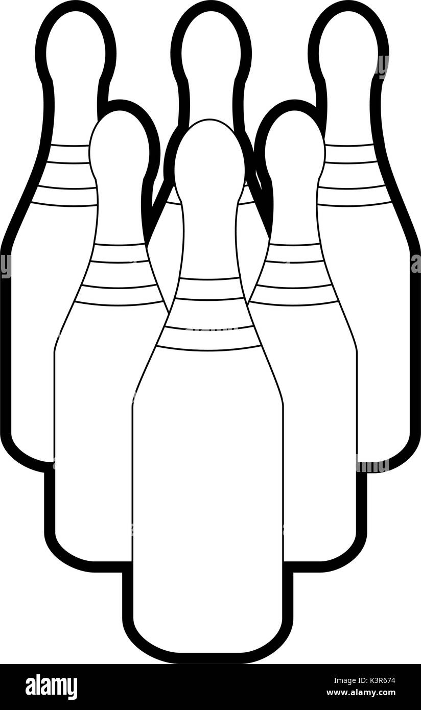 Isolated bowling pin design Stock Vector Image & Art Alamy