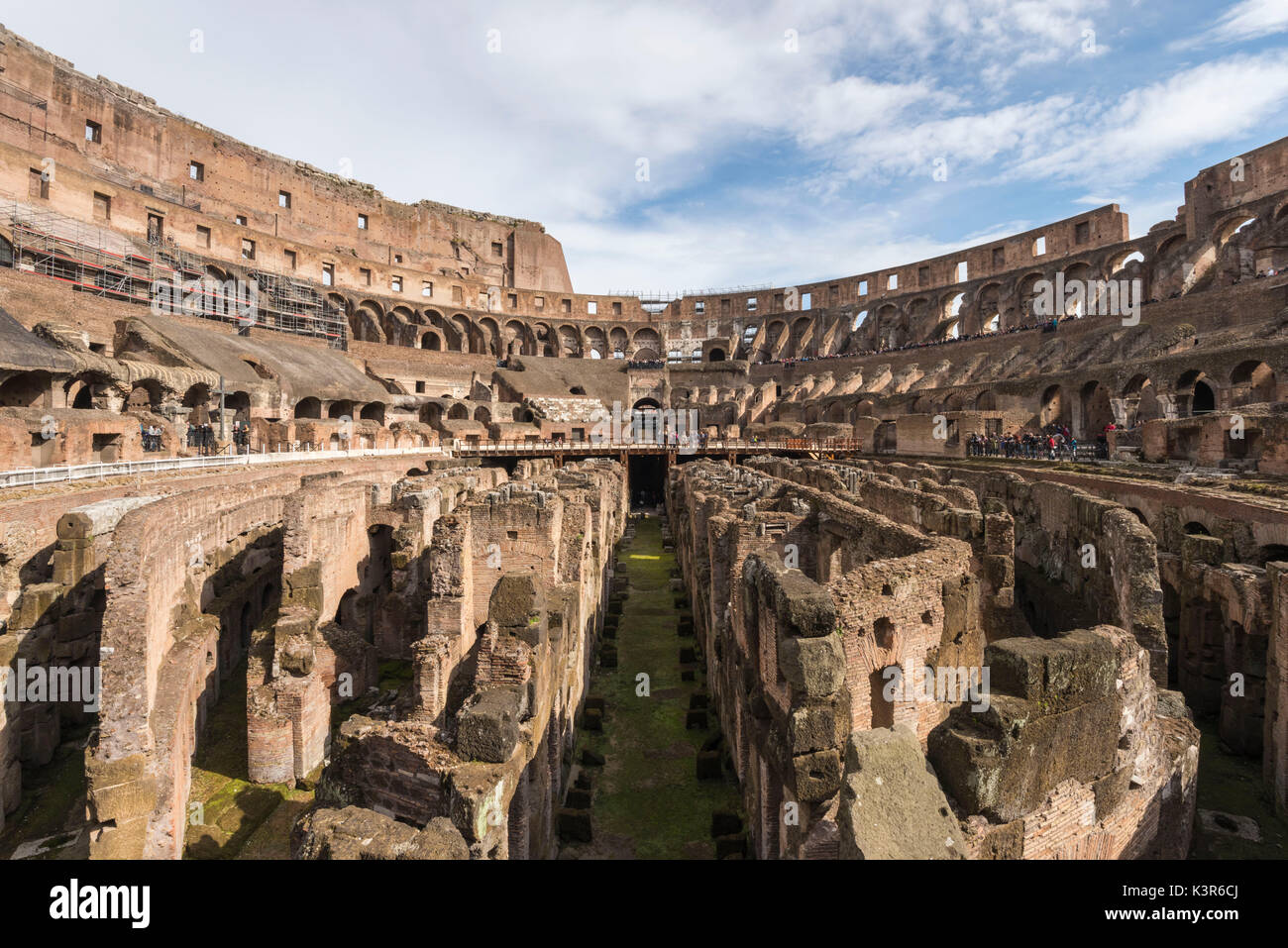 Rome - Lazio,Italy Inside the Colosseo Stock Photo