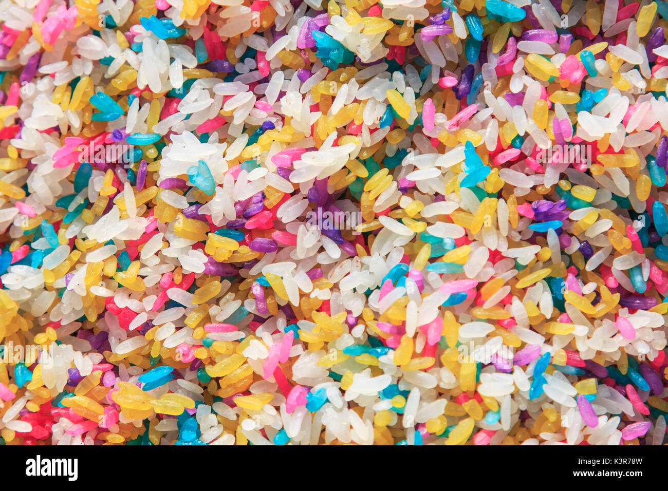 Colored Rice Of Buyi Minority in Luoping, Yunnan - China Stock Photo