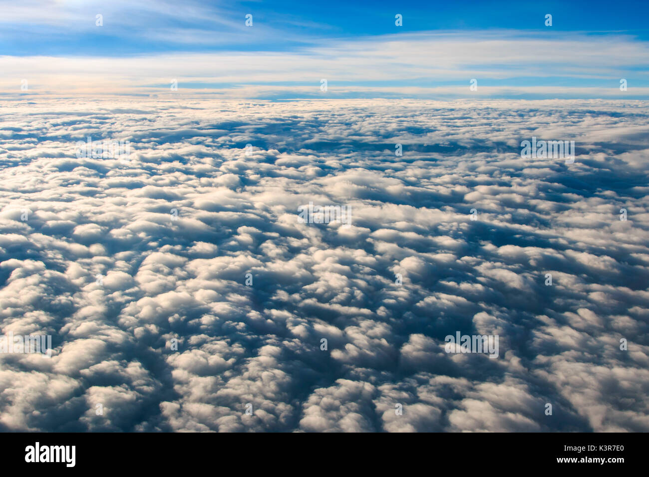 Aerial view of clouds from airplane hi-res stock photography and images ...
