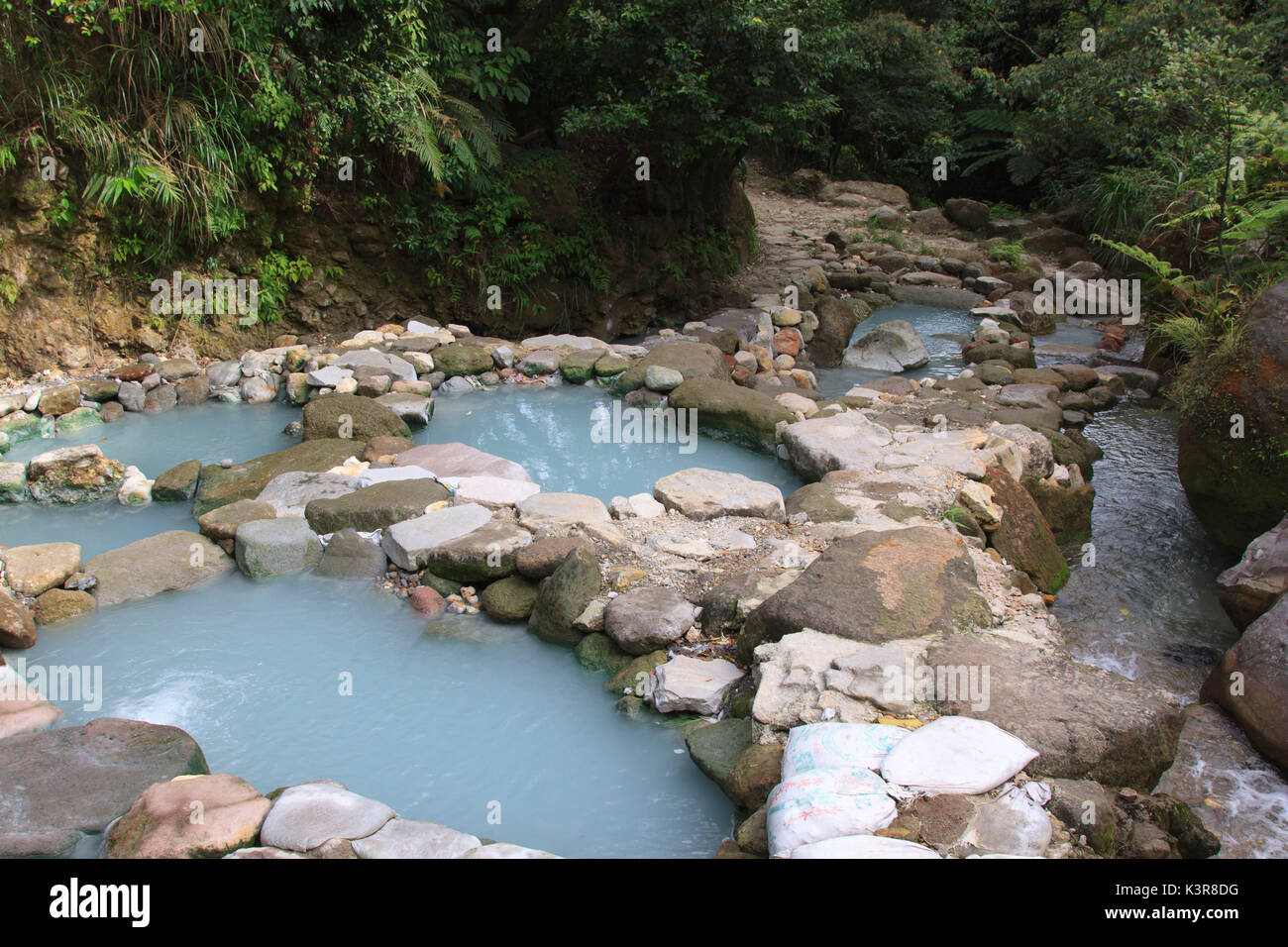 Taiwan hot springs neat Taipei Stock Photo