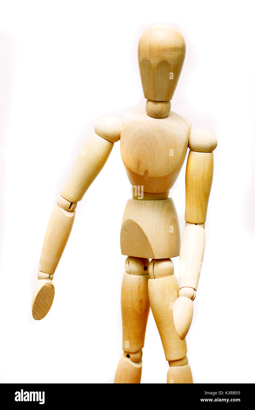 wooden artist mannequin isolated Stock Photo Alamy
