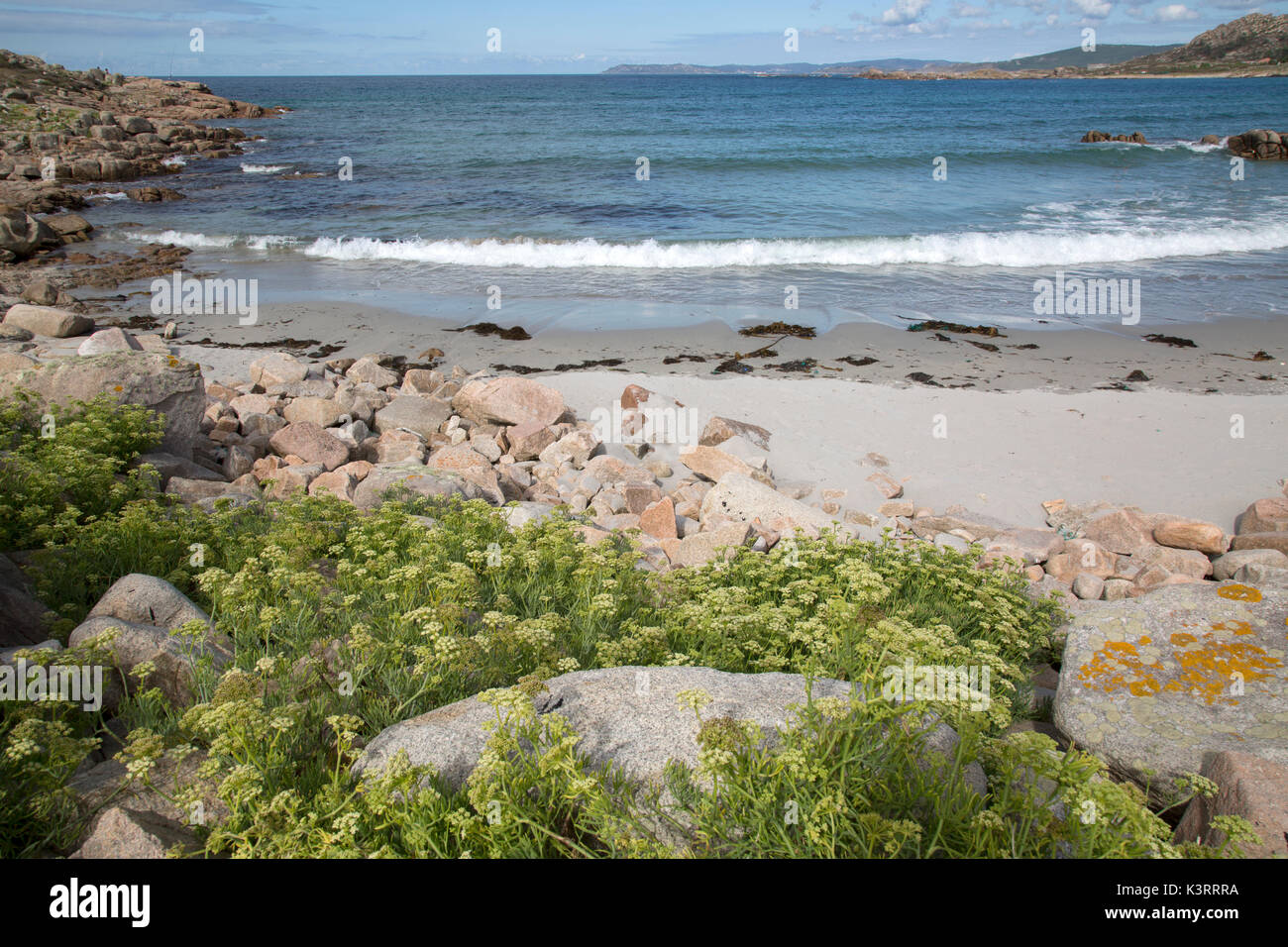 Beach at Arou, Costa de la Muerte, Galicia, Spain Stock Photo