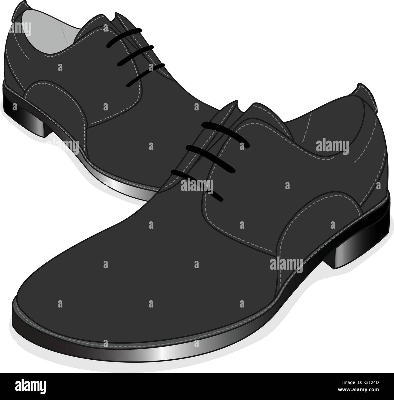 men shoes illustration isolated set Stock Vector
