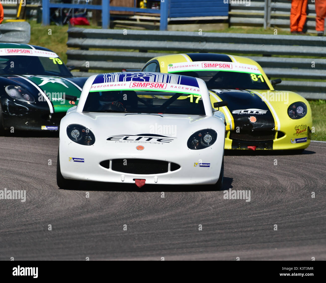 Louis Foster, Elite Motorsport, Ginetta G40 Junior, Ginetta Junior Championship, BTCC Rockingham, Rockingham Motorsport Speedway, Sunday, 27th August, Stock Photo