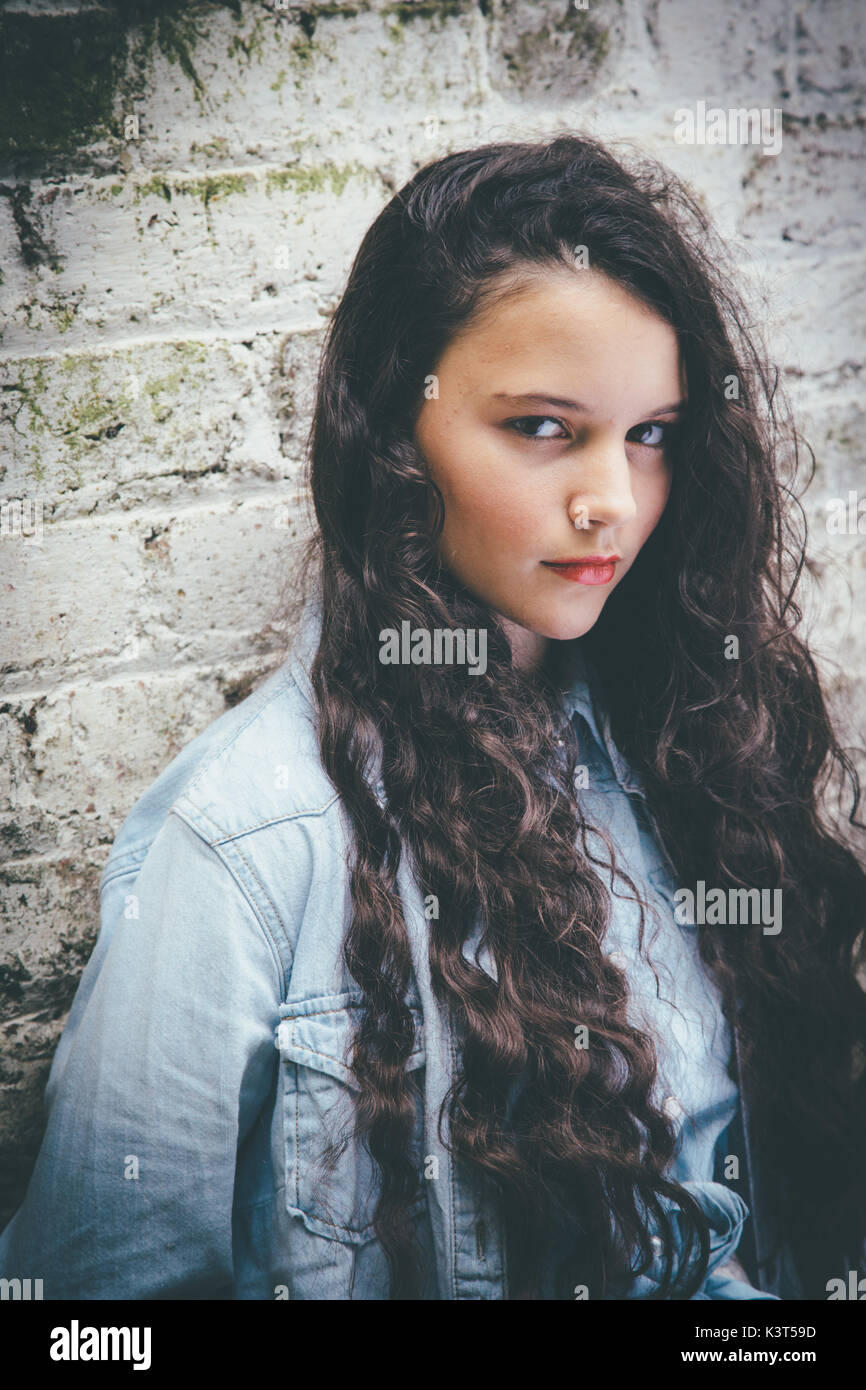 Teenage girl portrait Stock Photo