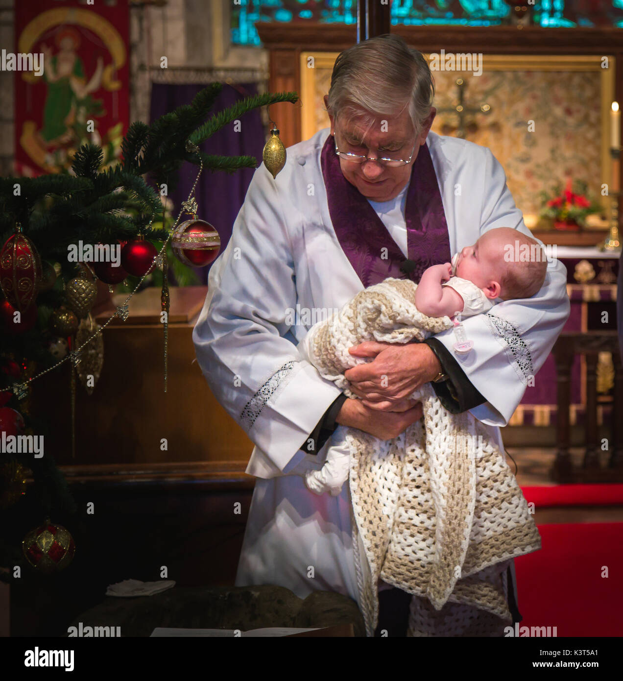 Baby being christened hires stock photography and images Alamy