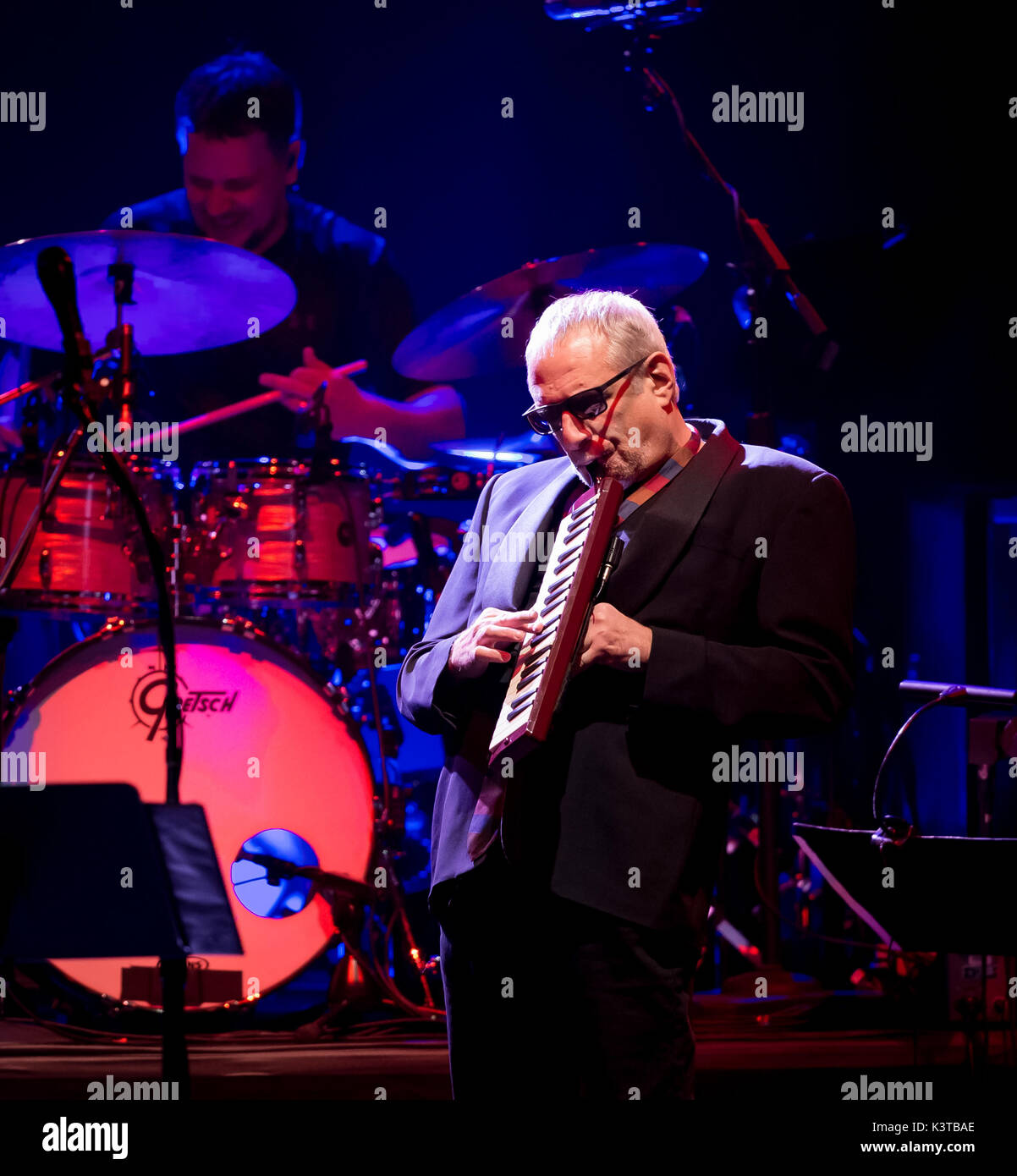 Las Vegas, NV, USA. 12th Apr, 2017. Donald Fagen of Steely Dan performs