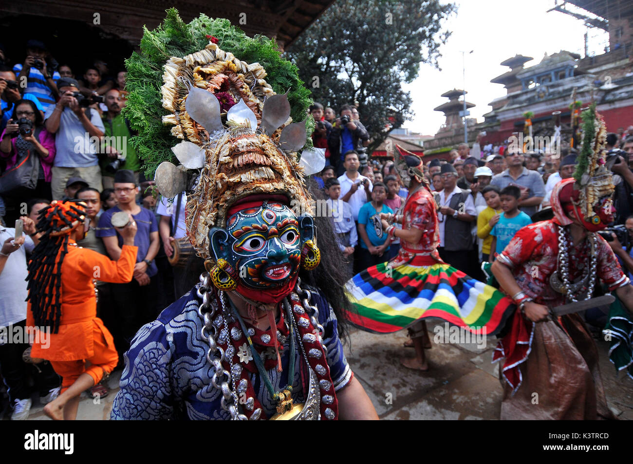 Masked devotees hi-res stock photography and images - Alamy