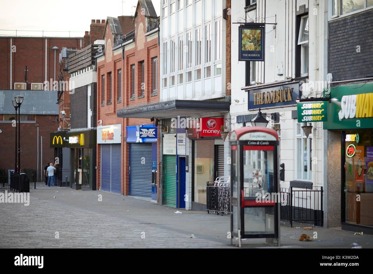 Closed down shops shopping precinct hires stock photography and images