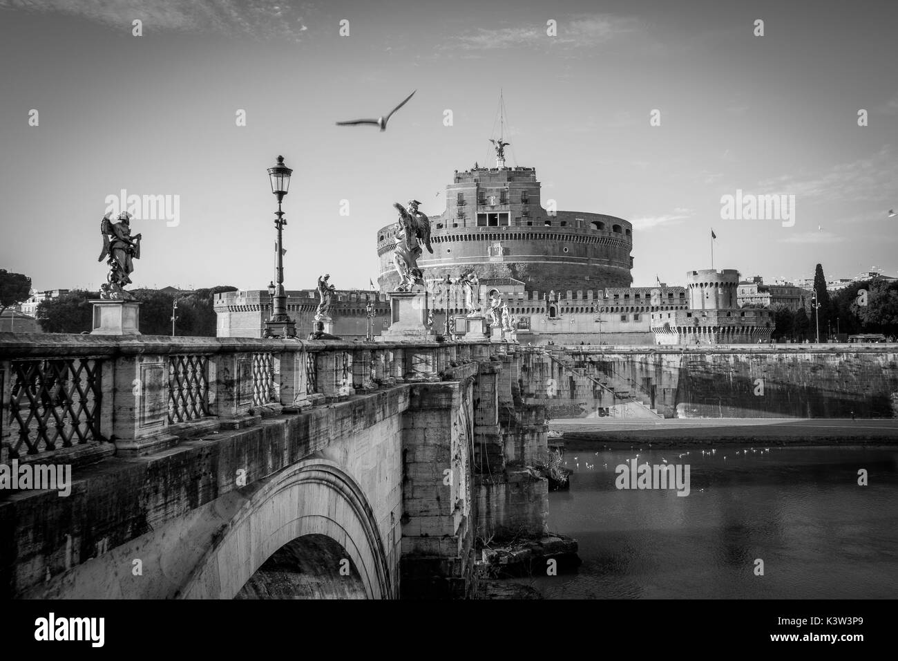 Rome, Lazio, Italy,Mausoleum of Hadrian,Castel Sant'Angelo Stock Photo