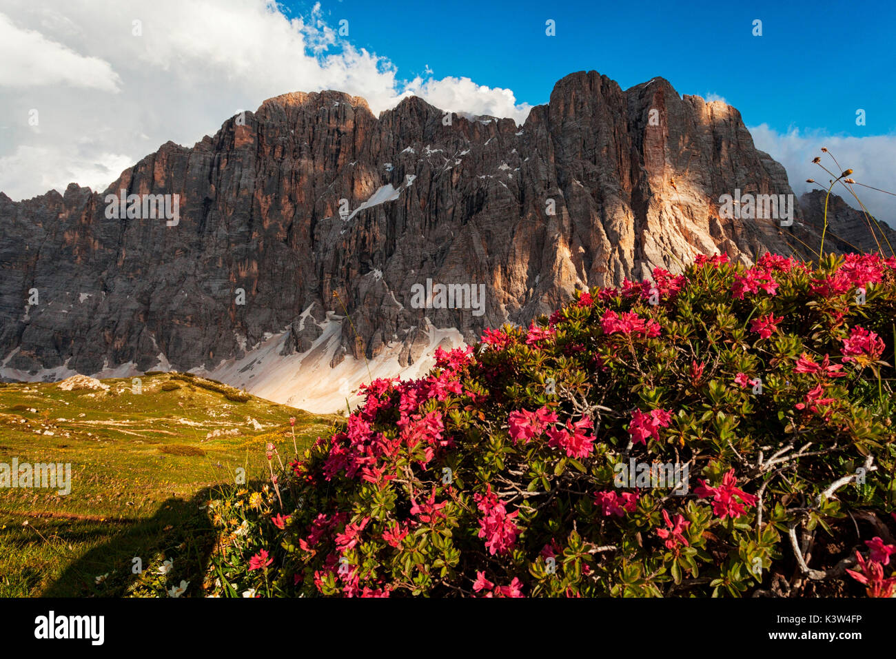 Civetta north face, Dolomites, Alleghe, Belluno, Veneto, Italy. Stock Photo