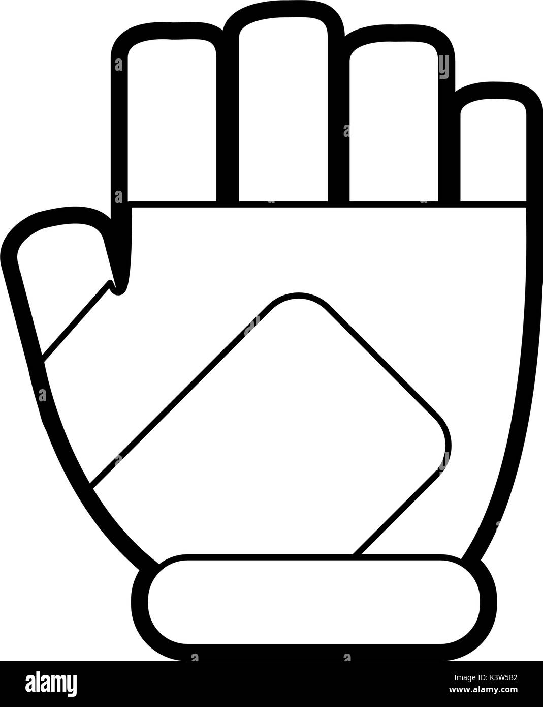 Isolated sport gloves design Stock Vector Image & Art Alamy