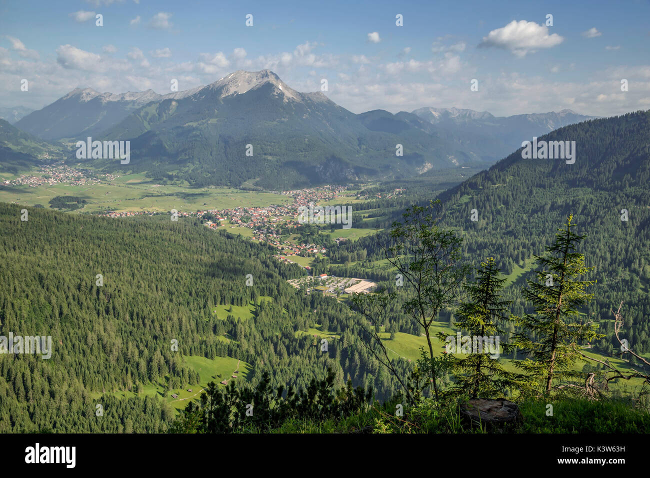 Seeben Talblick, Ehrwald, Reutte, Tirol - Tyrol, Austria Stock Photo
