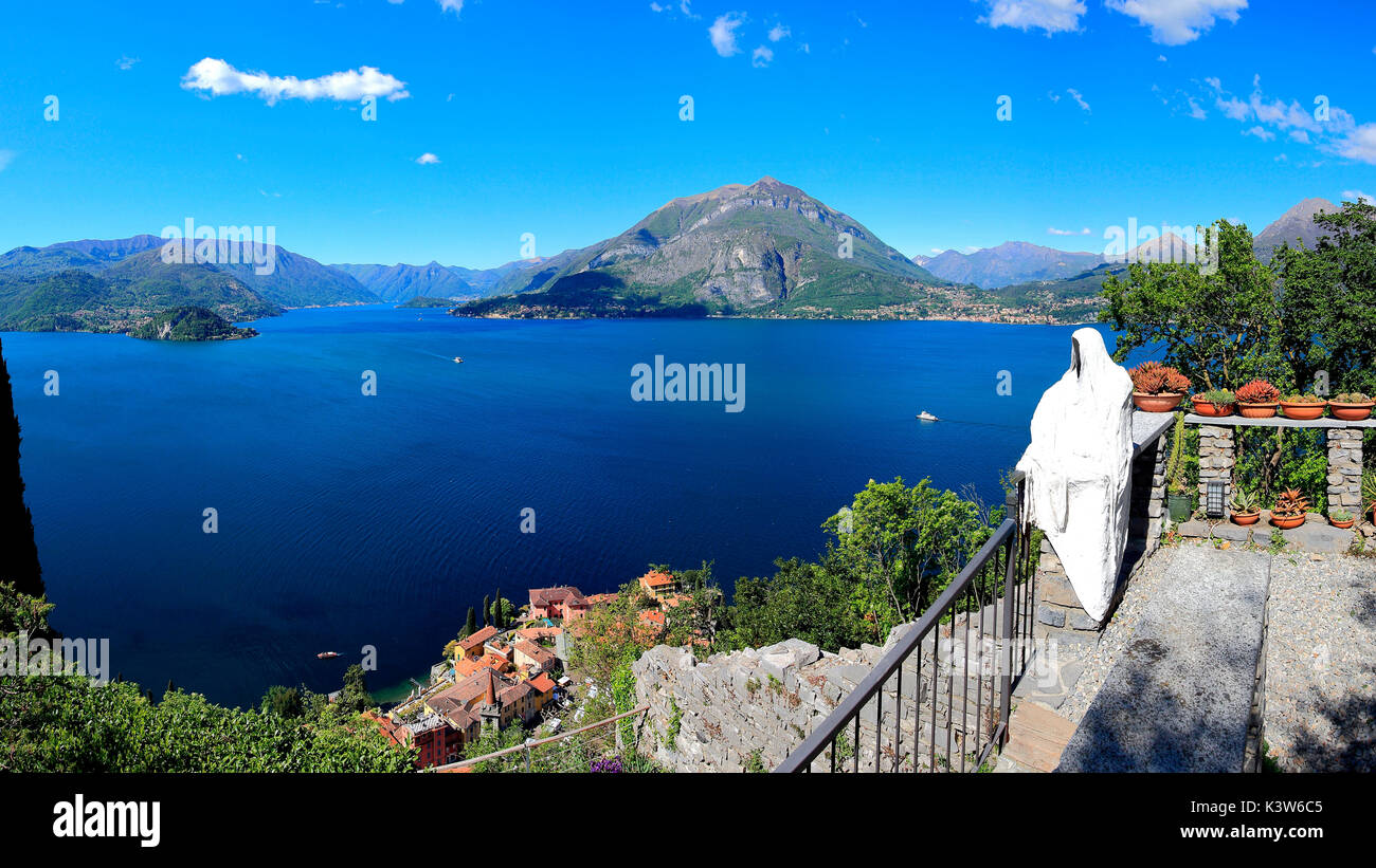Ghost at Castle Vezio, Varenna, Lombardy, Italy Stock Photo