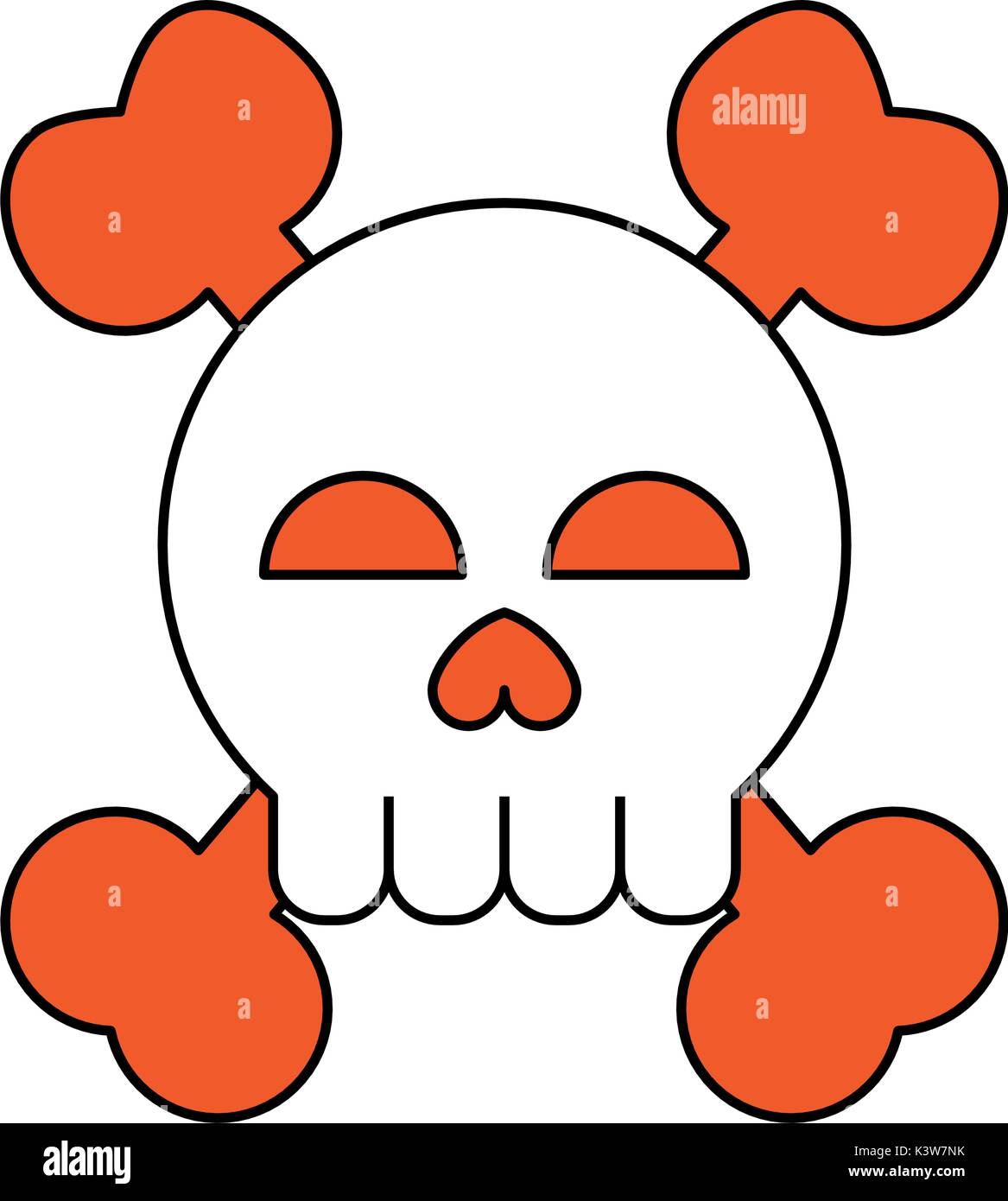 Isoalted skull head design Stock Vector Image & Art - Alamy
