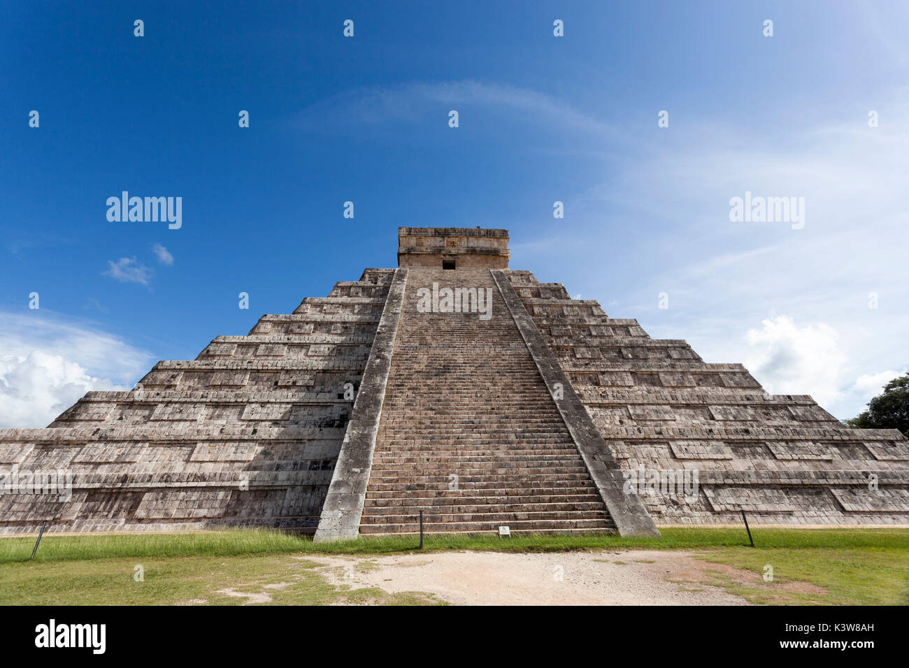 El Castillo, Chichen Itza archeological site, Yucatan, Mexico. Stock Photo