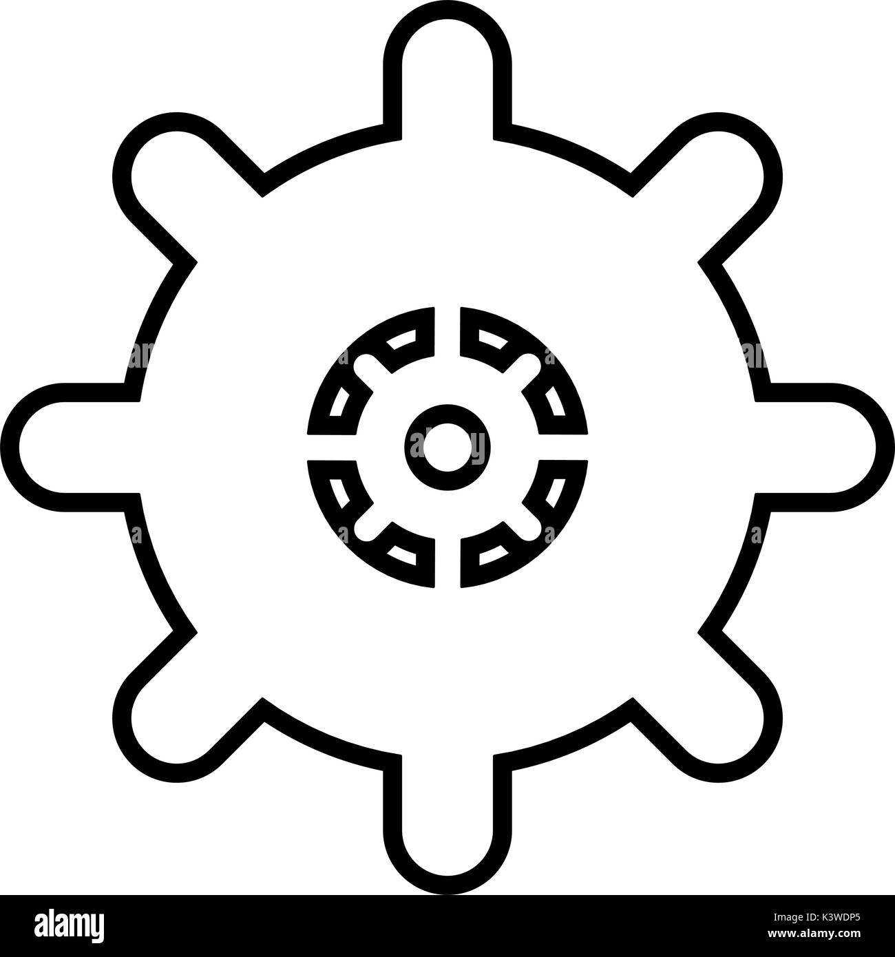 Isolated gear design Stock Vector Image & Art - Alamy