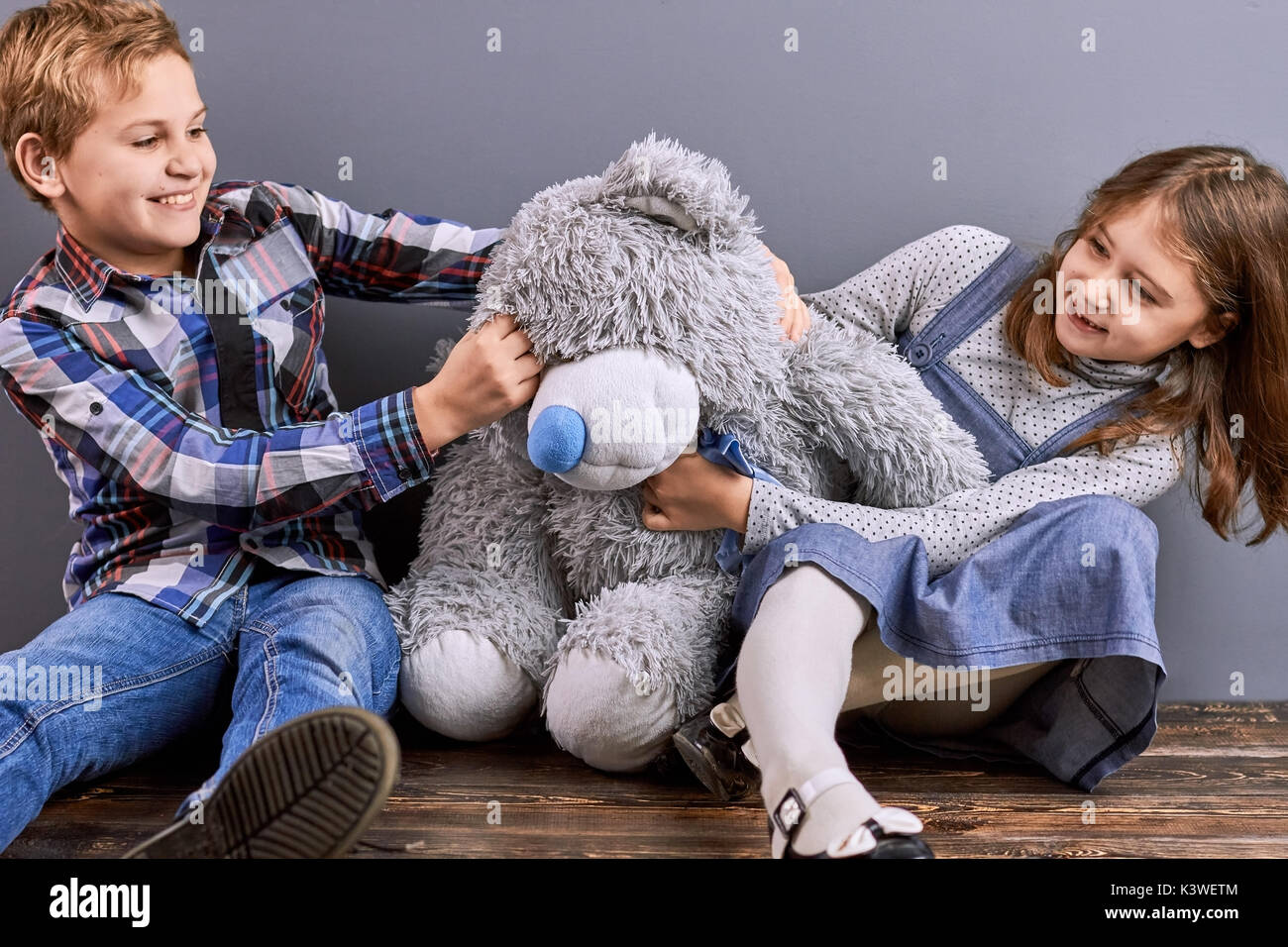 brother and sister teddy bears