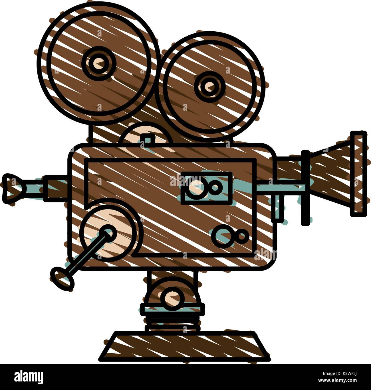 Isolated retro video camera design Stock Vector Image & Art - Alamy