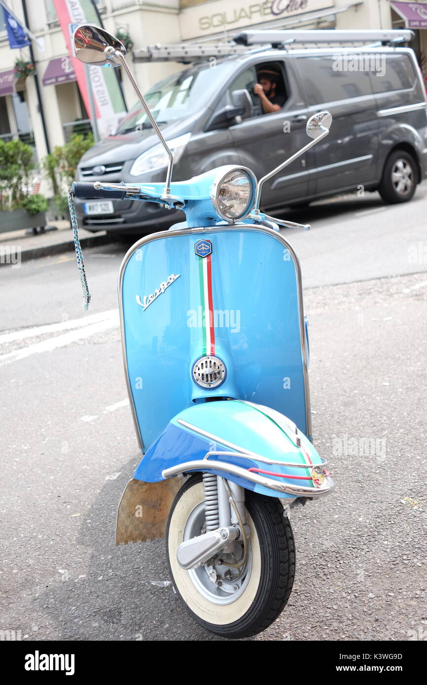 Blue Vespa High Resolution Stock Photography and Images Alamy