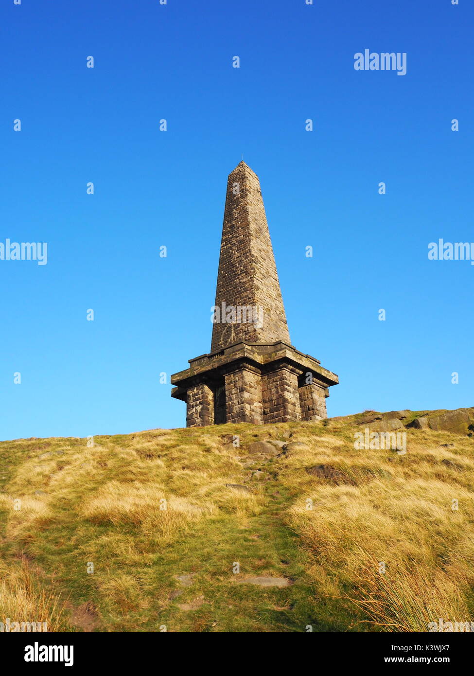 Stoodley Pike on Todmorden Moors Stock Photo