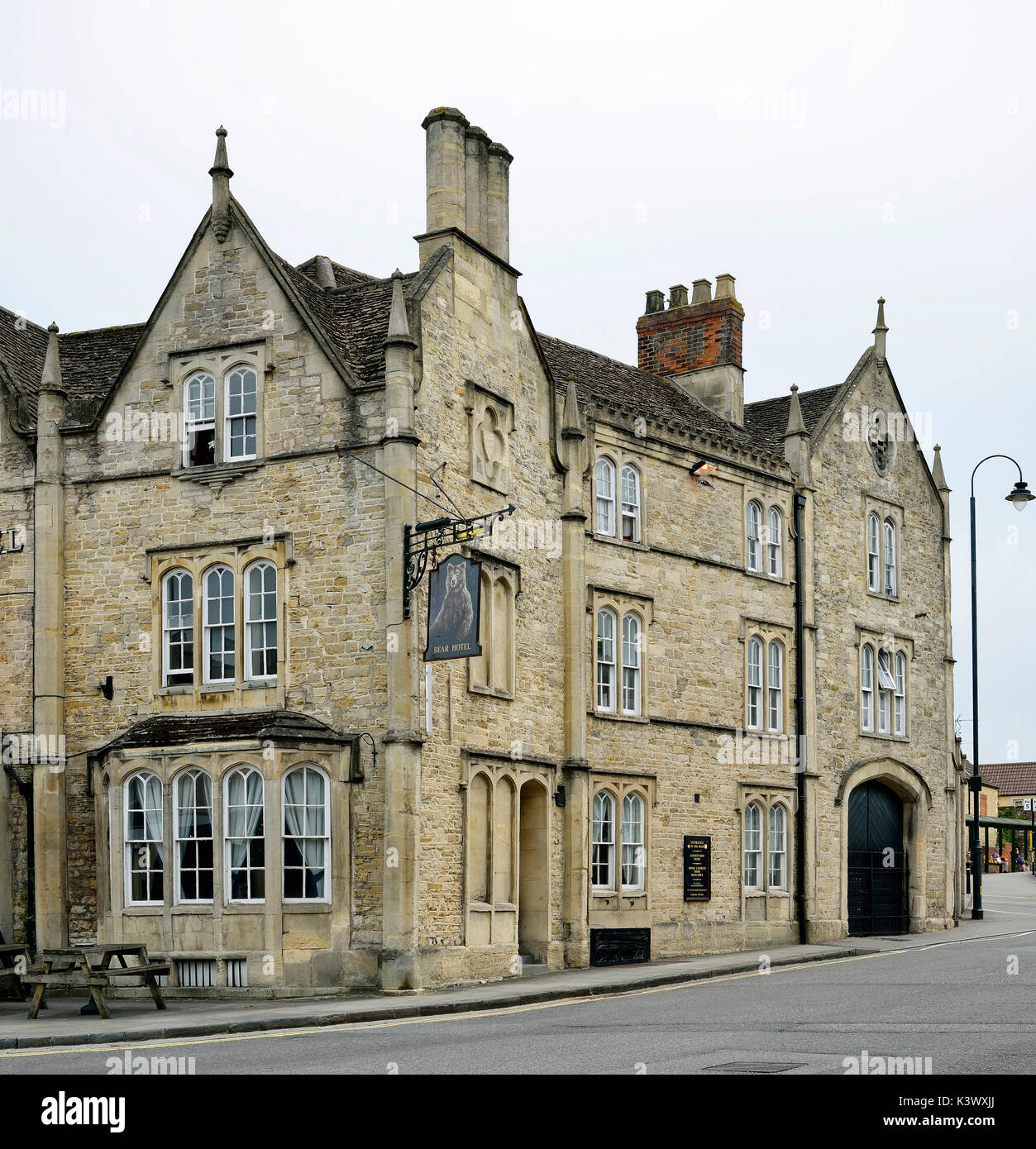 The Bear Hotel, Market Place, Chippenham, Wiltshire Stock Photo