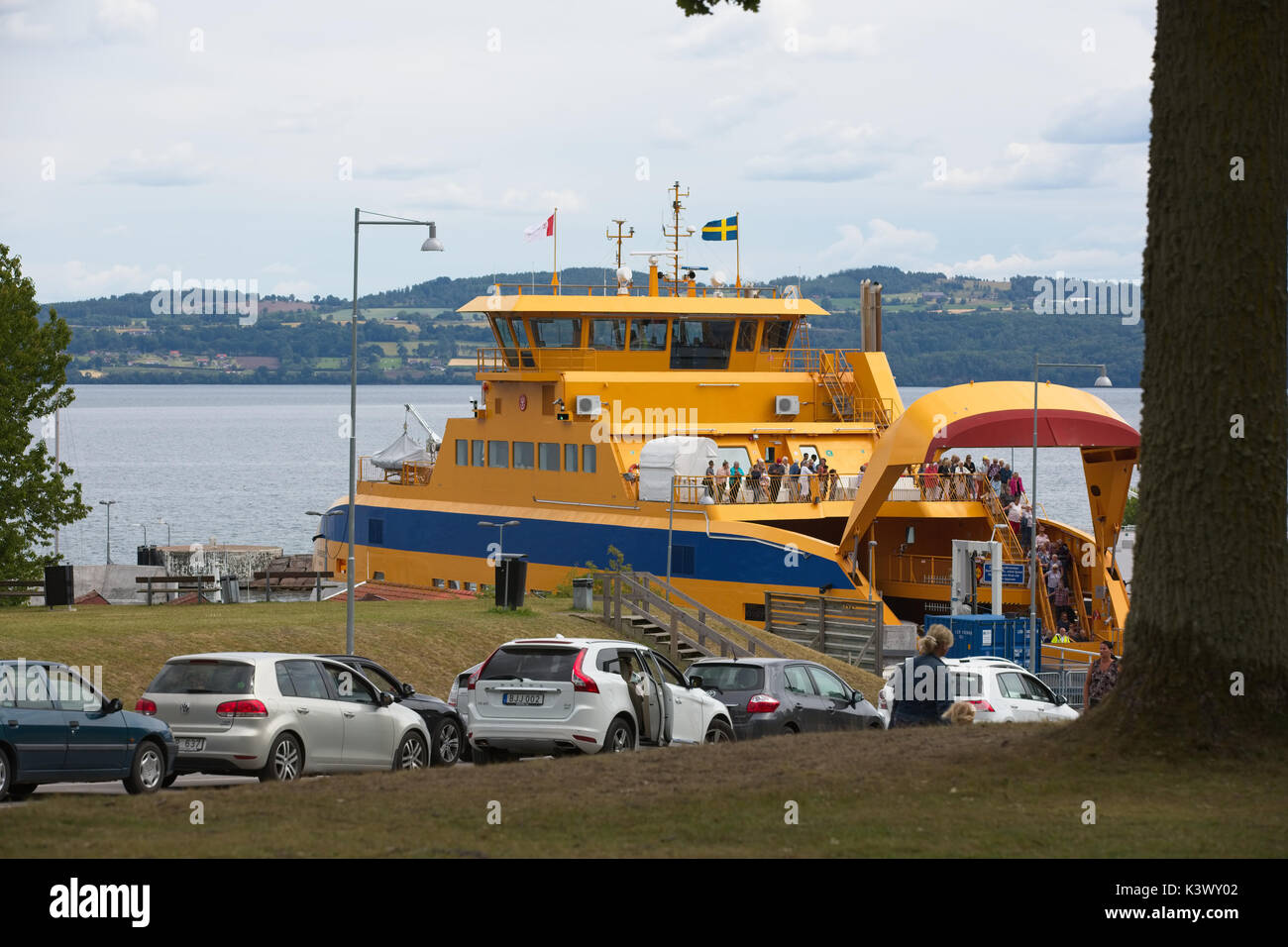 Cars on ferryboat in hi-res stock photography and images - Alamy