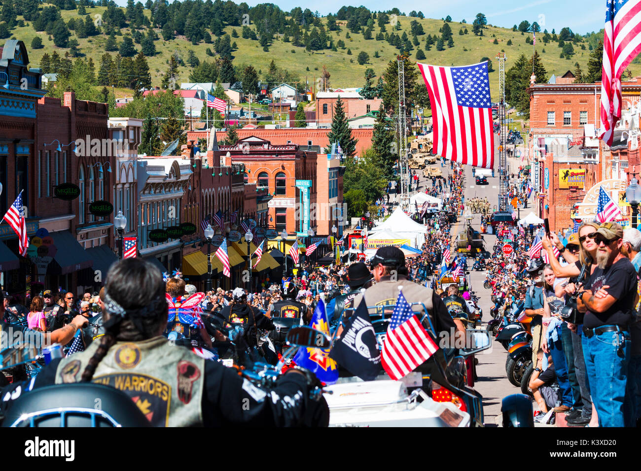 Veterans and bikers ride from Woodland Park to Cripple Creek for the